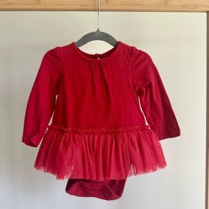 12-18 months old navy red dress with tutu.